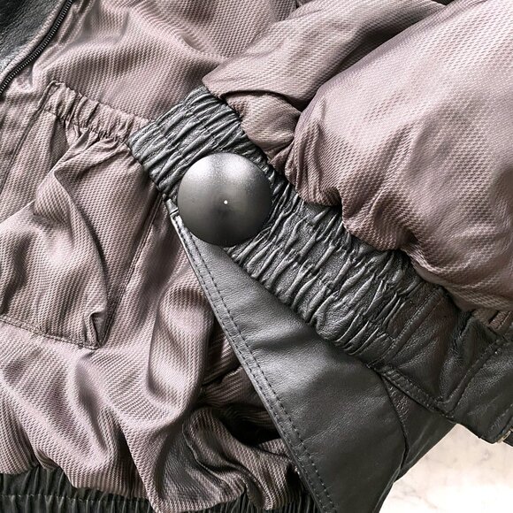 Vintage Black Leather Utility Jacket – Oversized Fit (Men’s L / Unisex) - Picture 6 of 12